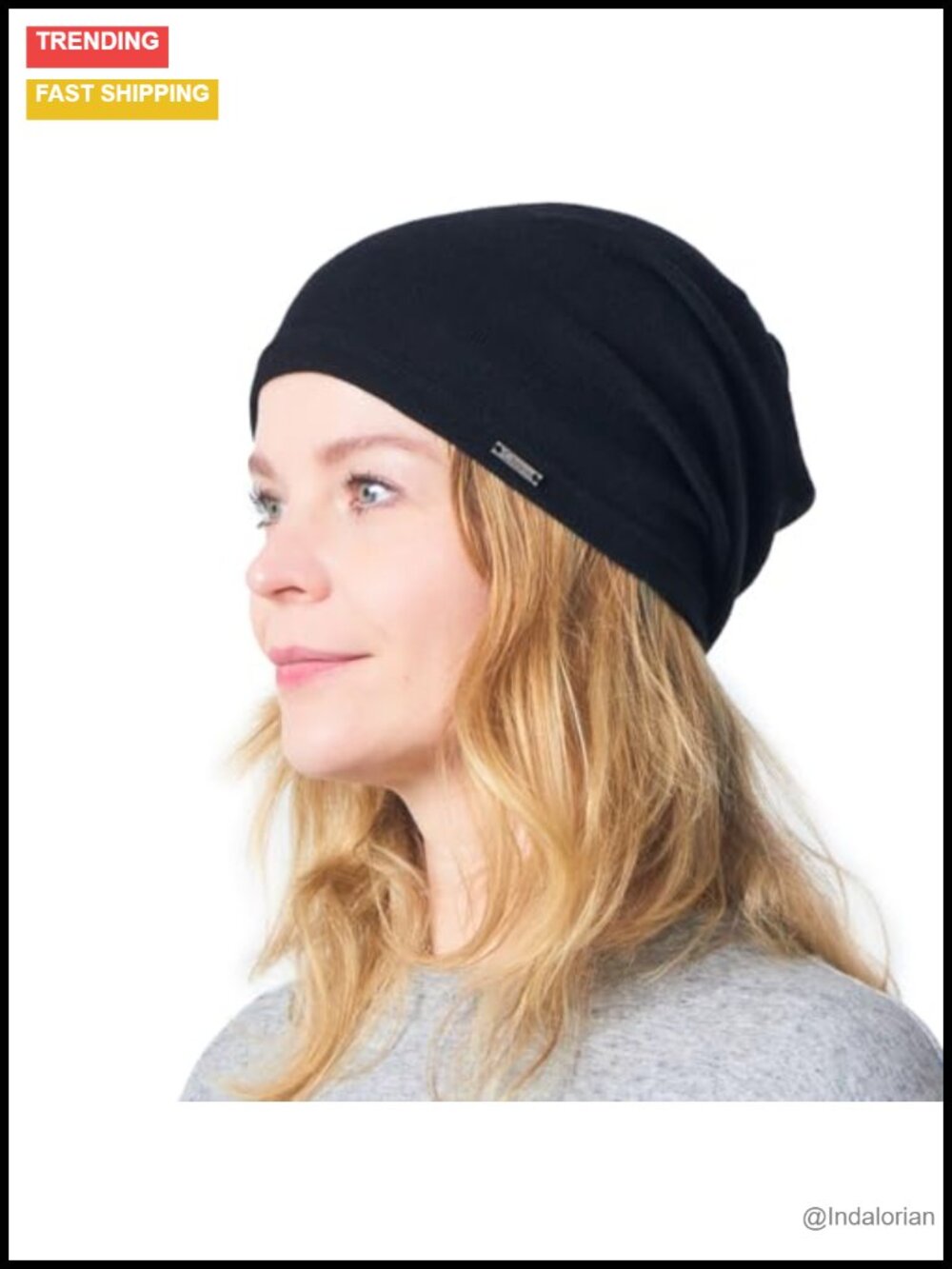 Thin Slouchy Beanie Rayon Acrylic Cotton Sweat-Wicking Skull Cap